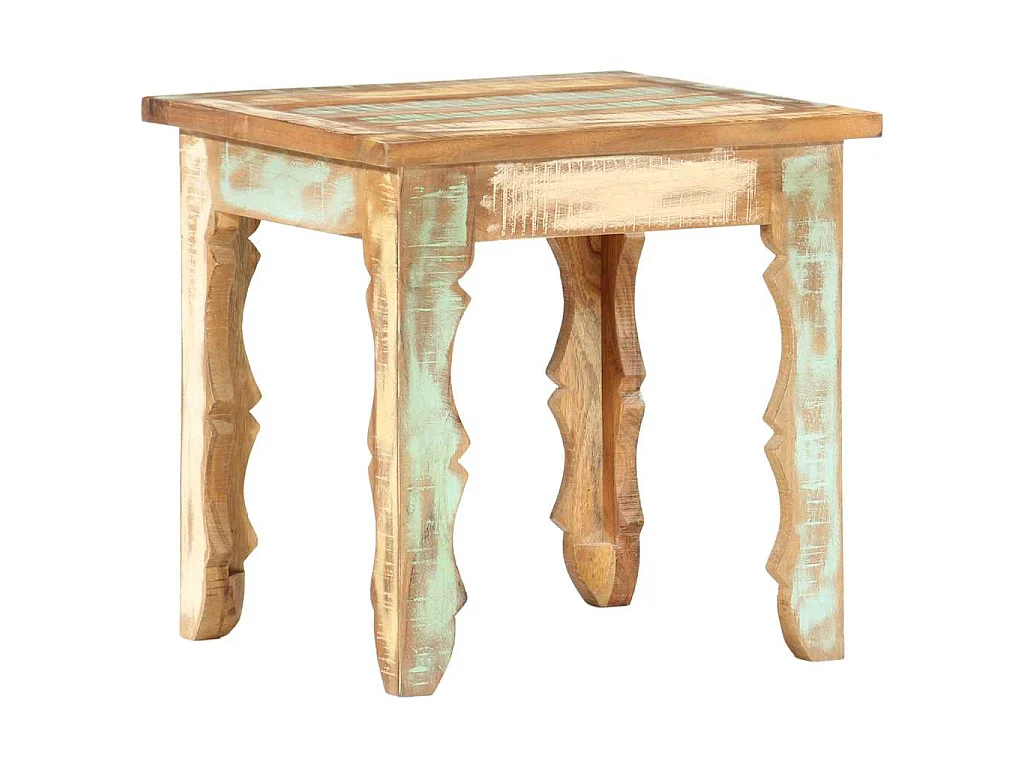 Table basse 40x40x40 cm Bois de récupération solide