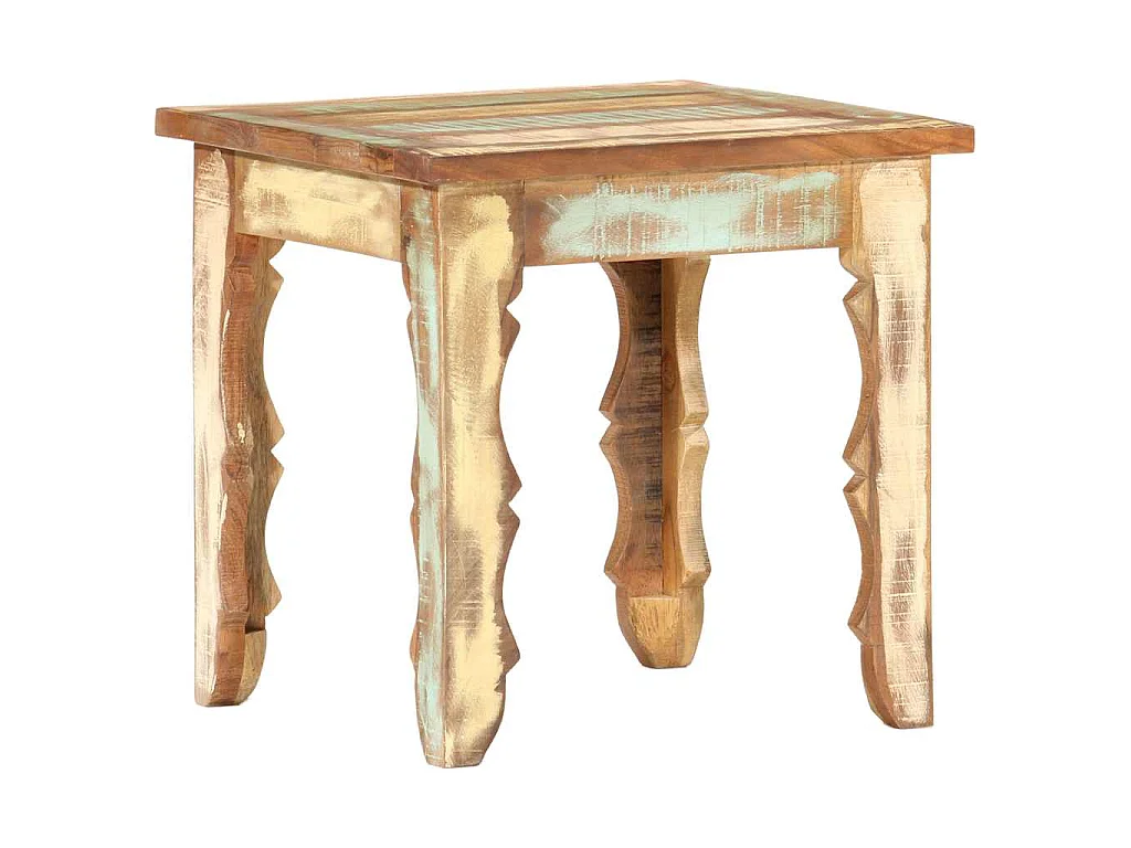 Table basse 40x40x40 cm Bois de récupération solide