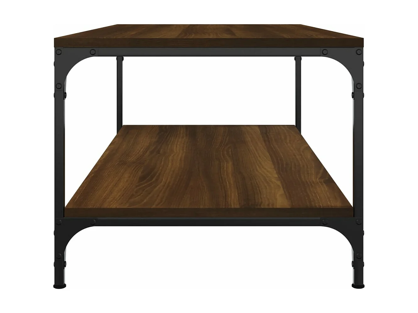 Mesa centro 100x50x40 cm derivados de madeira carvalho castanho