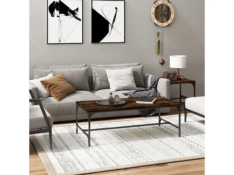 Couchtisch Räuchereiche 100x50x35 cm Holzwerkstoff