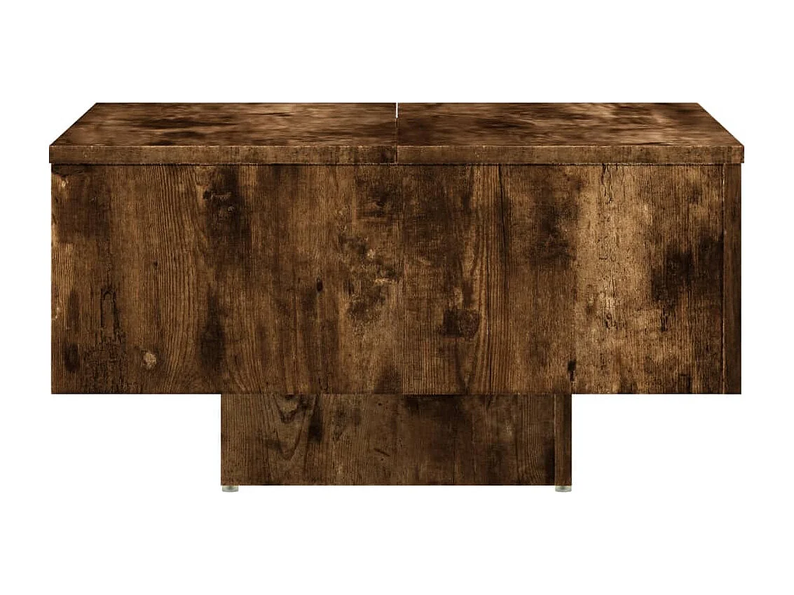 Table basse Chêne fumé 60x60x31,5 cm Bois d'ingénierie