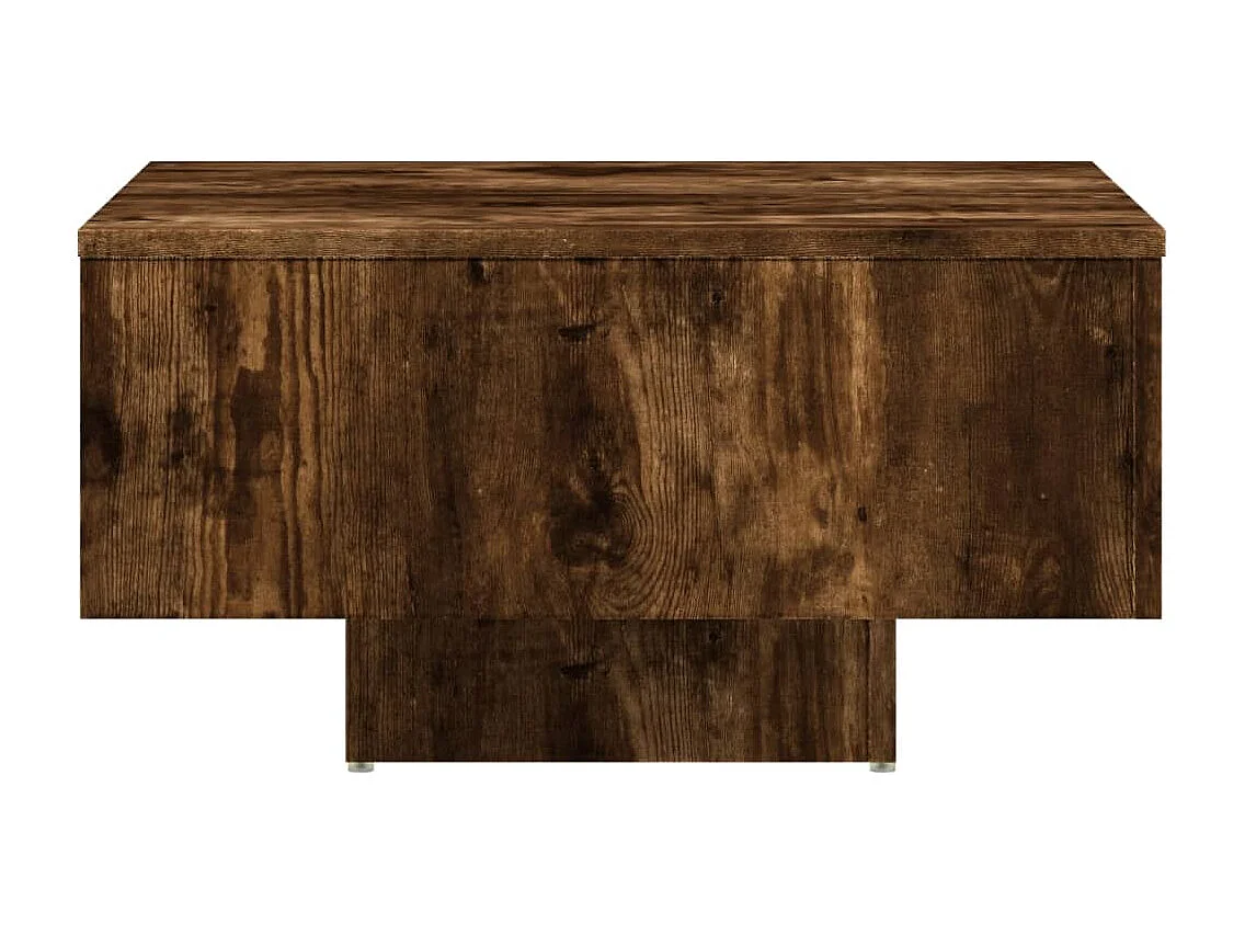 Table basse Chêne fumé 60x60x31,5 cm Bois d'ingénierie