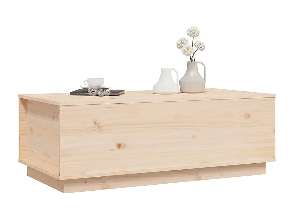 Table basse 100x50x35 cm Bois massif de pin