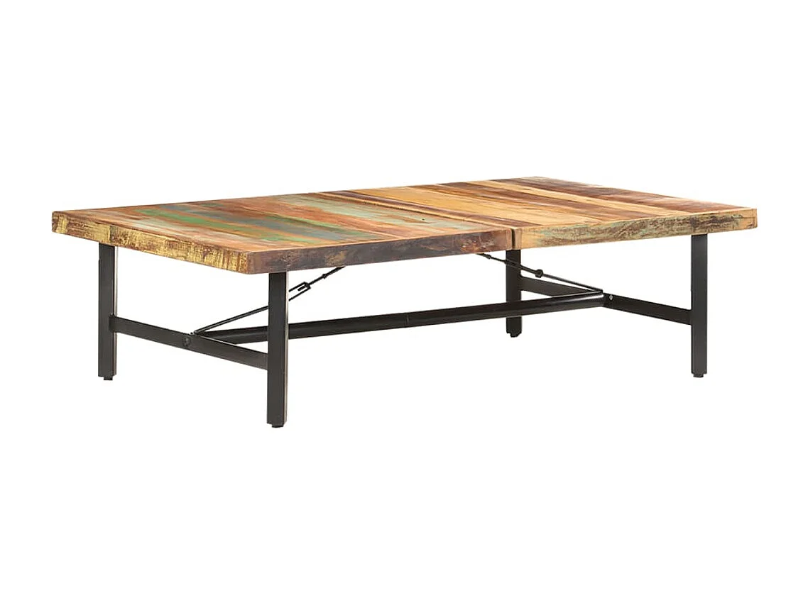 Couchtisch 142x90x42 cm Altholz Massiv