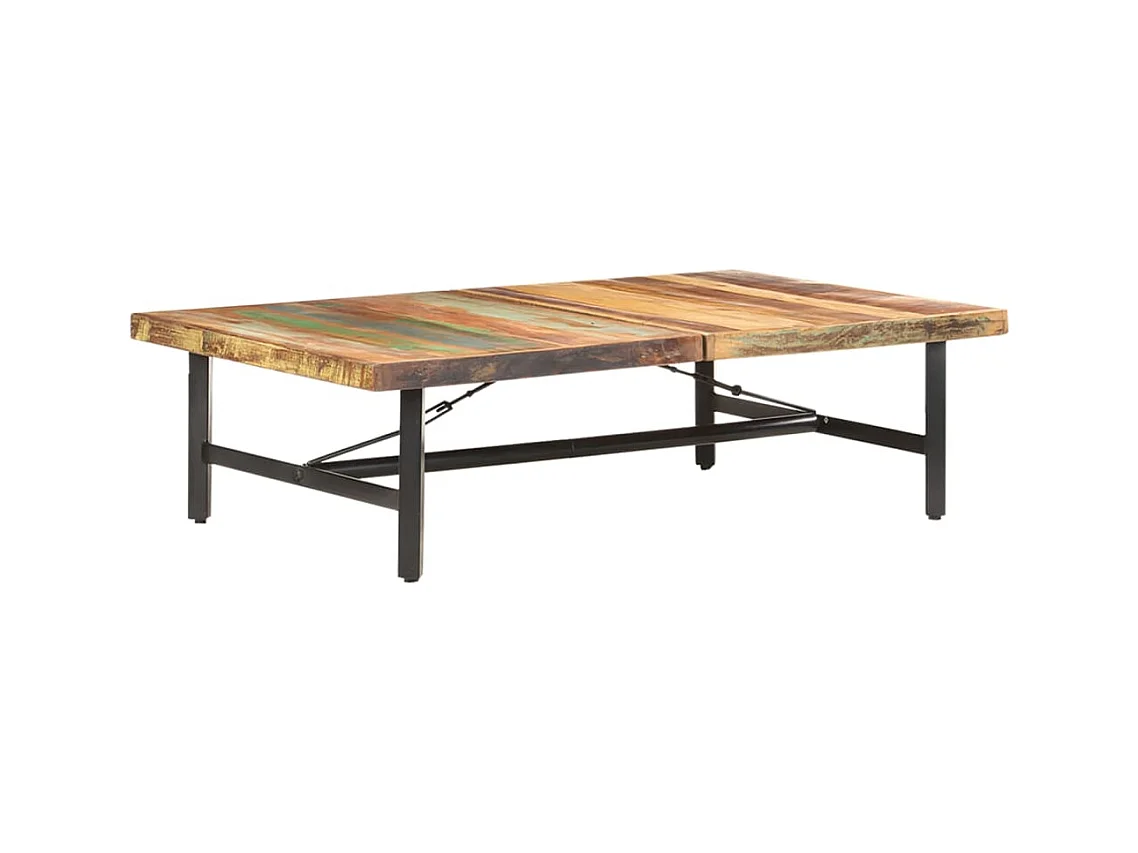 Table basse 142x90x42 cm Bois de récupération massif