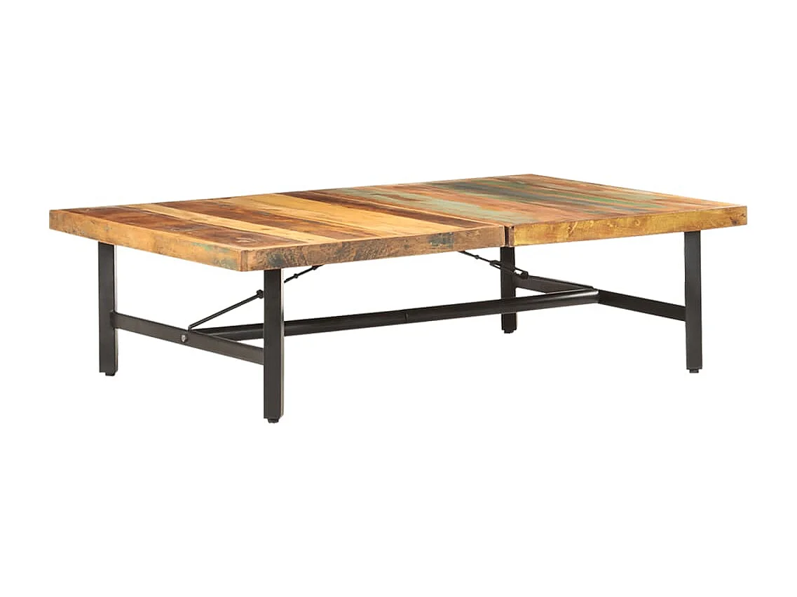 Table basse 142x90x42 cm Bois de récupération massif