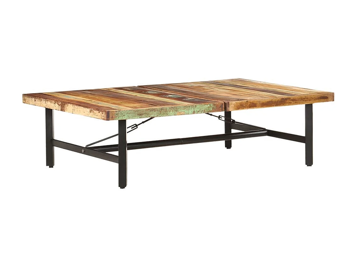 Table basse 142x90x42 cm Bois de récupération massif