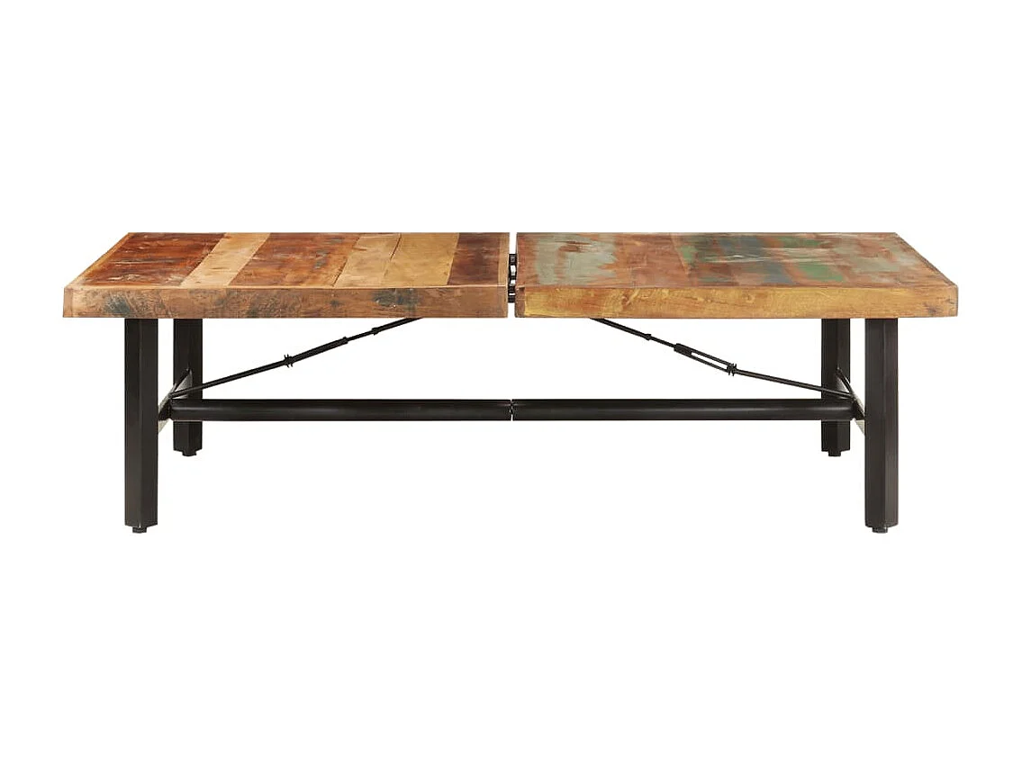Table basse 142x90x42 cm Bois de récupération massif