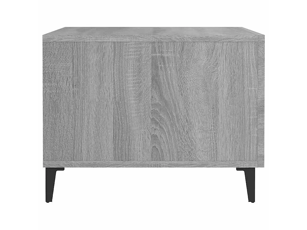 Table basse avec pieds en métal Sonoma gris 50x50x40 cm