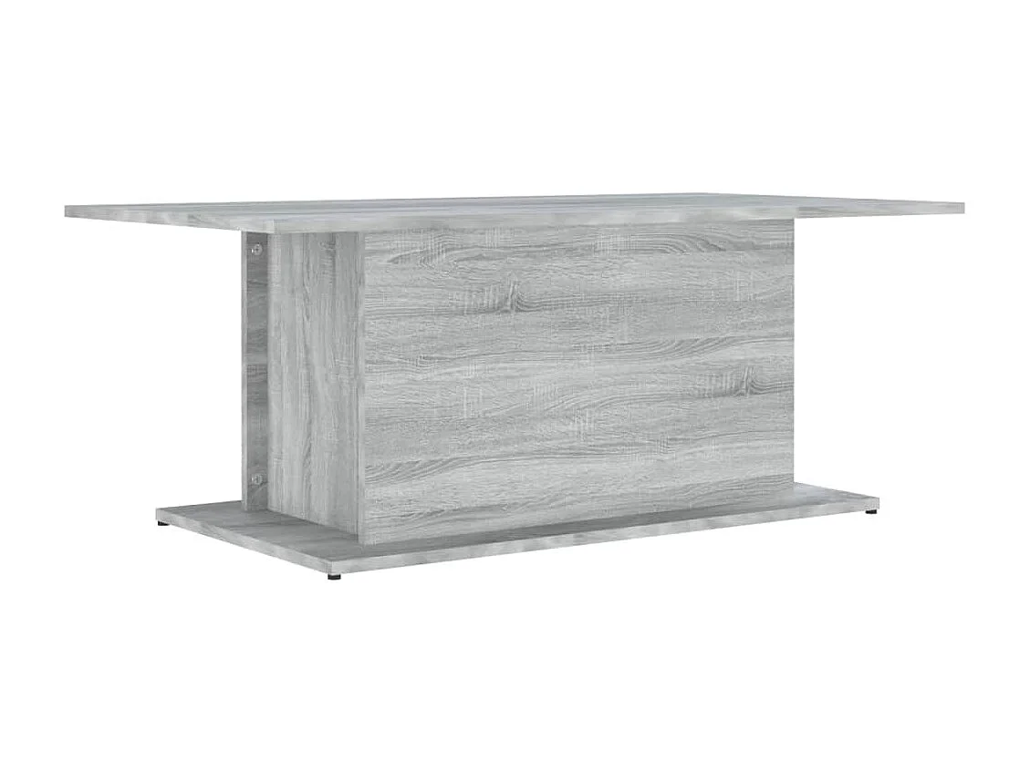 Table basse Sonoma gris 102x55,5x40 cm Bois d'ingénierie