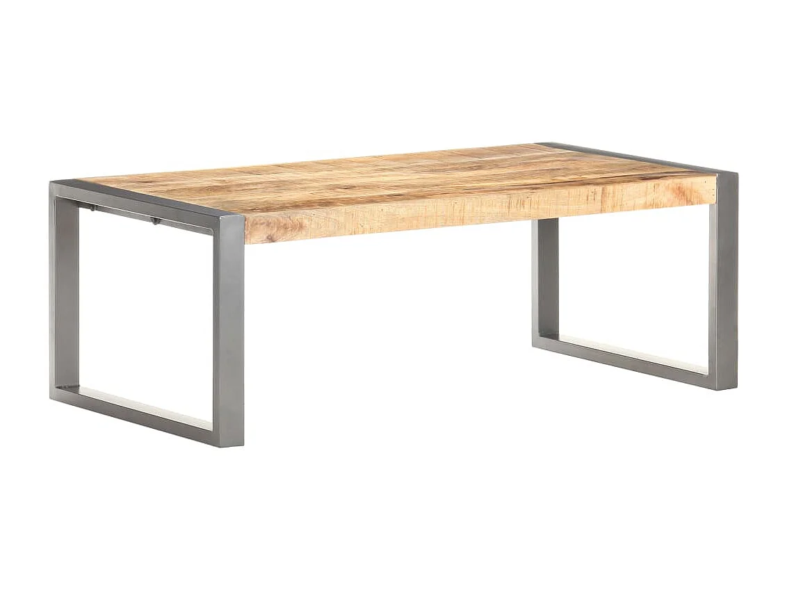 Table basse 110x60x40 cm Bois de manguier brut