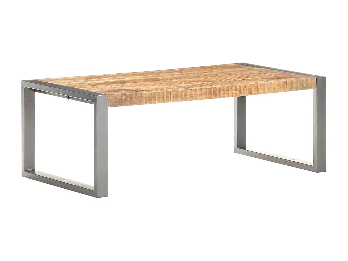 Table basse 110x60x40 cm Bois de manguier brut