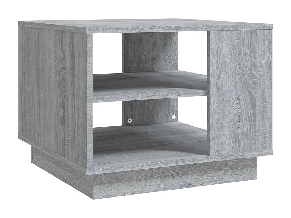 Table basse sonoma gris 55x55x43 cm bois d'ingénierie