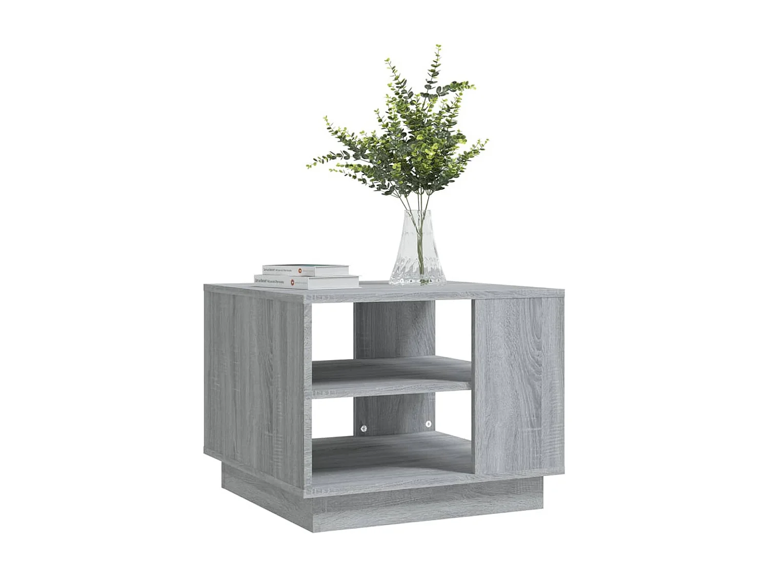 Table basse sonoma gris 55x55x43 cm bois d'ingénierie