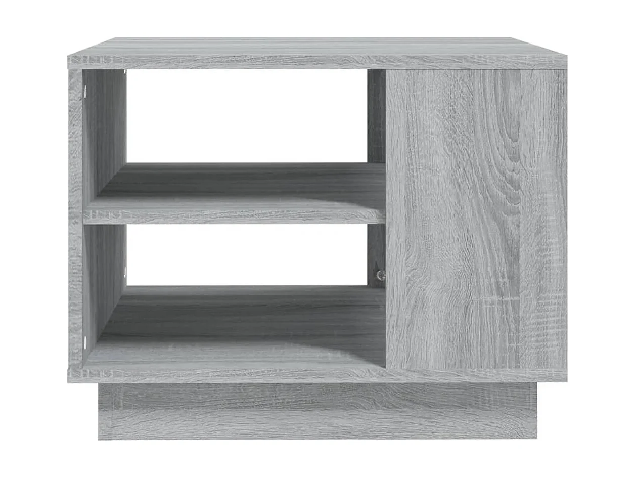 Table basse sonoma gris 55x55x43 cm bois d'ingénierie