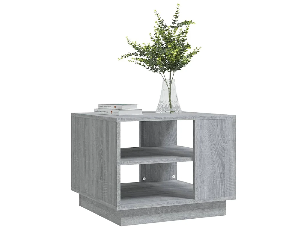 Tavolino da Salotto Grigio Sonoma 55x55x43 cm in Truciolato