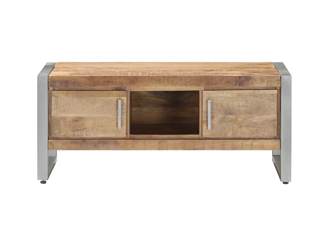 Salontafel 95x50x40 cm ruw mangohout