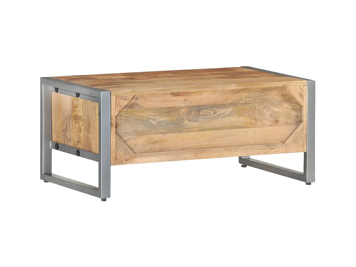 Salontafel 95x50x40 cm ruw mangohout