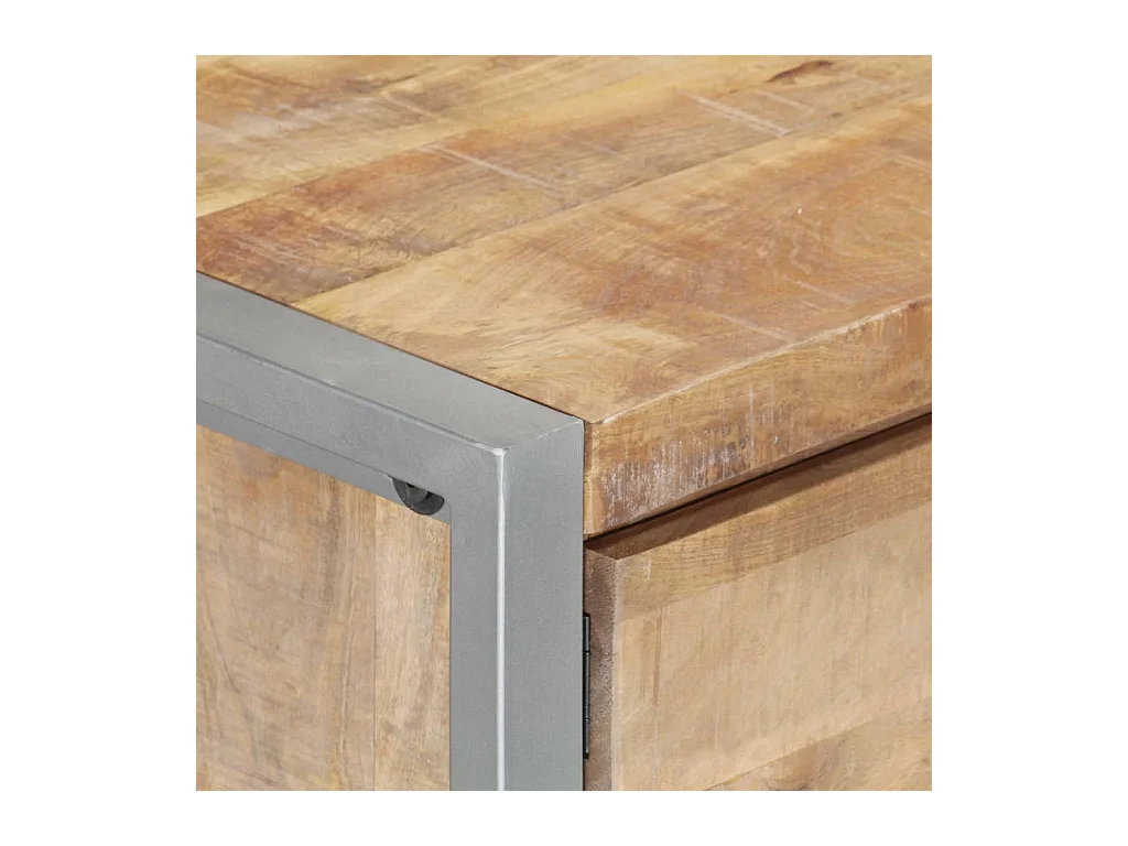 Salontafel 95x50x40 cm ruw mangohout