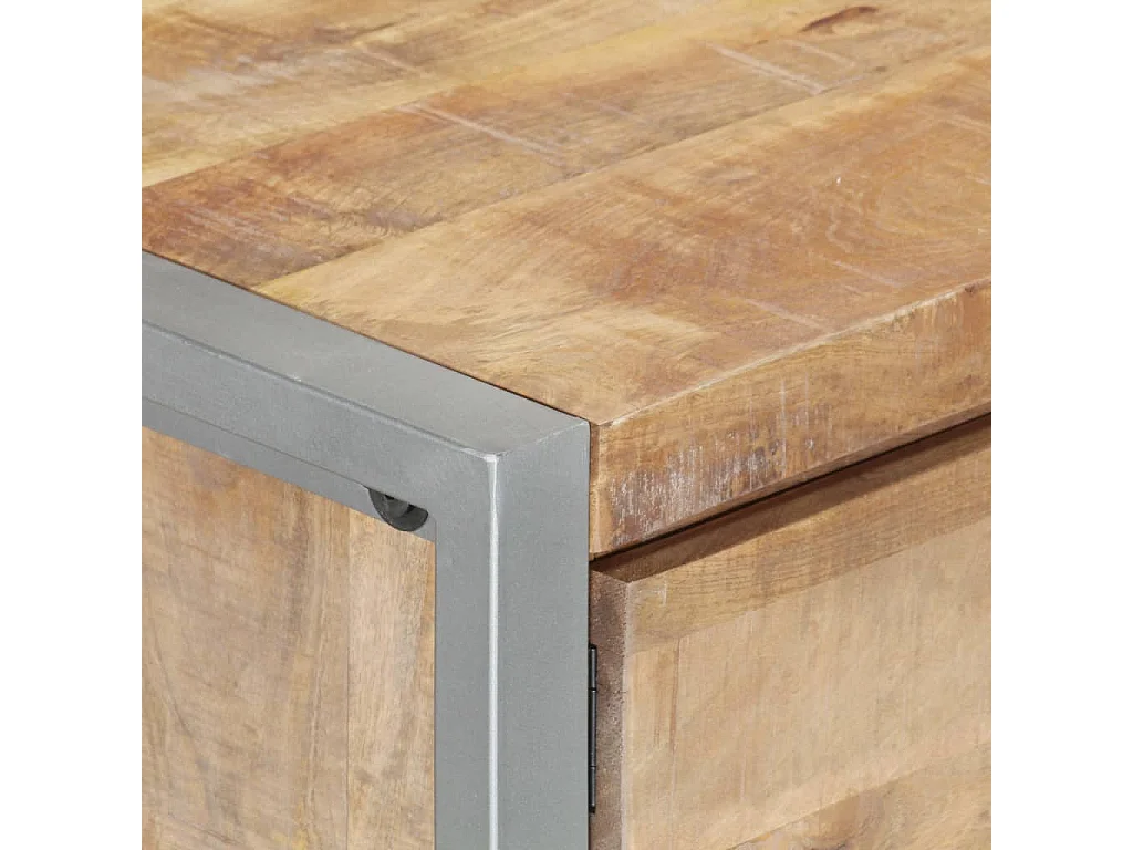 Mesa de centro 95x50x40 cm madeira de mangueira áspera