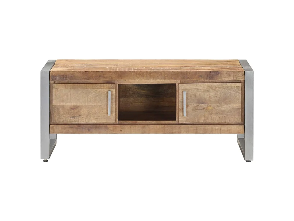 Salontafel 95x50x40 cm ruw mangohout
