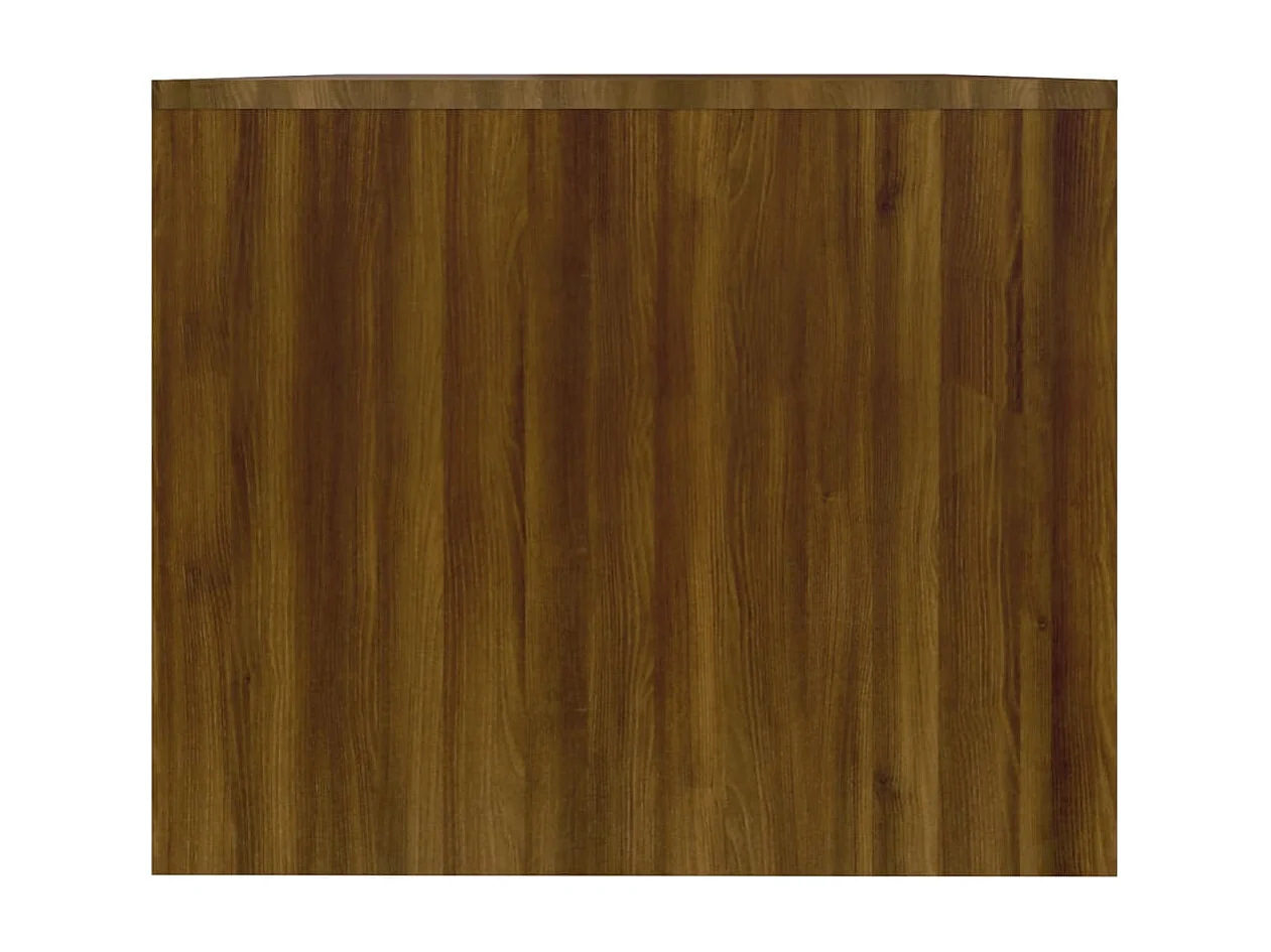 Table basse Chêne marron 90x50x41,5 cm Bois d'ingénierie