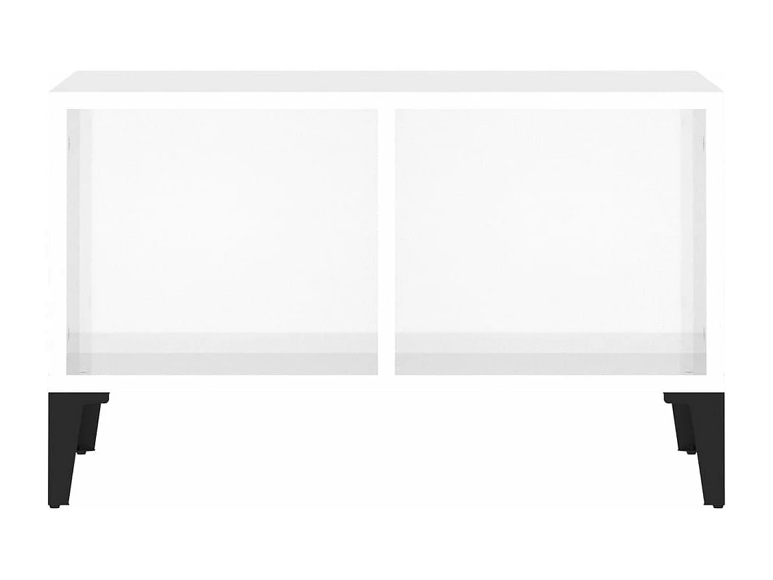 Couchtisch Hochglanz-Weiß 60x50x36,5 cm Holzwerkstoff