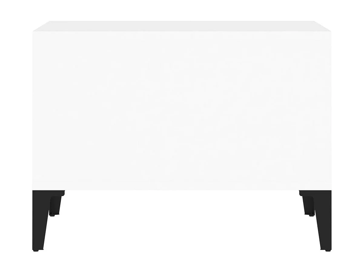 Couchtisch Hochglanz-Weiß 60x50x36,5 cm Holzwerkstoff