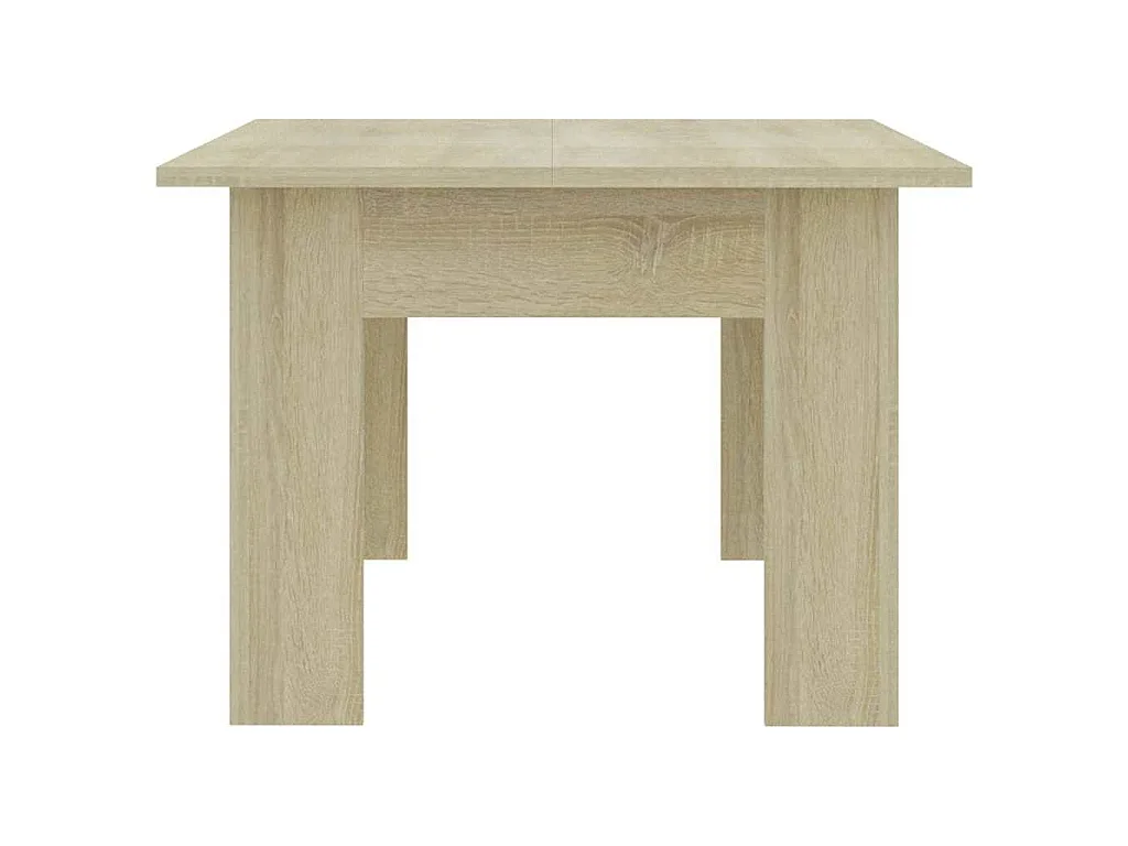 Mesa de centro madera contrachapada color roble 100x60x42 cm