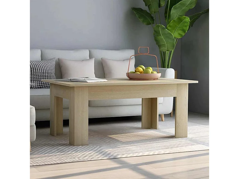 Table basse Chêne sonoma 100x60x42 cm Bois d’ingénierie