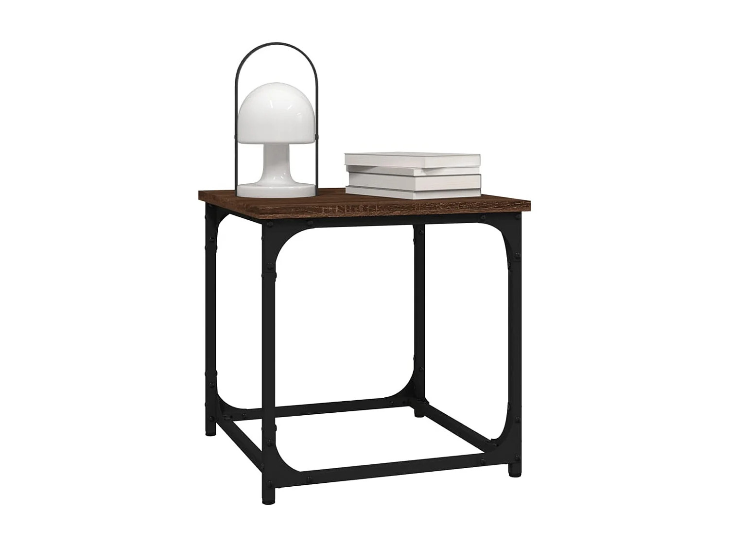 Table d'appoint Chêne marron 40x40x40 cm Bois d'ingénierie
