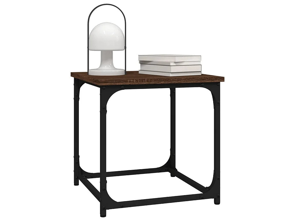 Table d'appoint Chêne marron 40x40x40 cm Bois d'ingénierie
