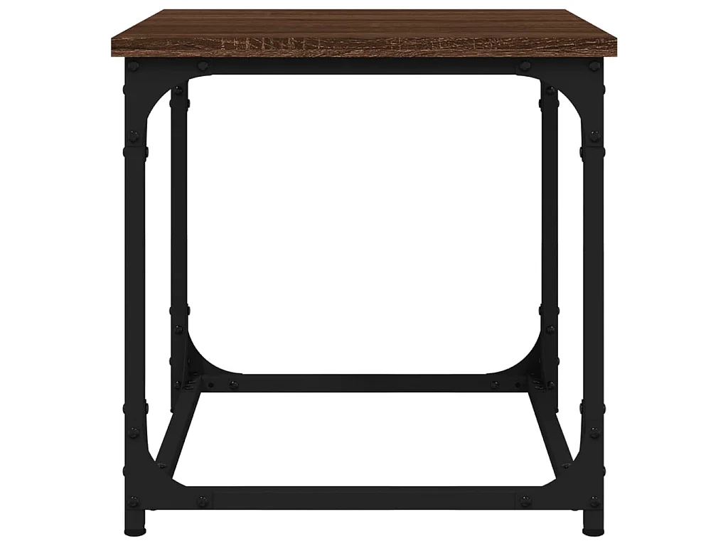 Table d'appoint Chêne marron 40x40x40 cm Bois d'ingénierie