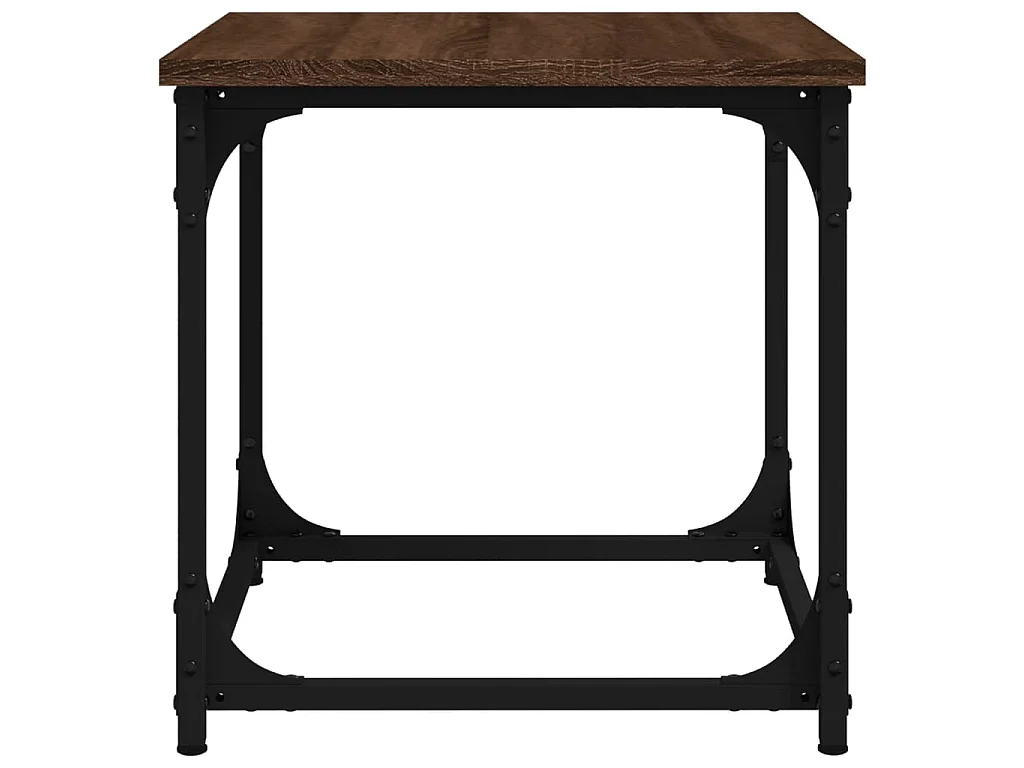 Table d'appoint Chêne marron 40x40x40 cm Bois d'ingénierie