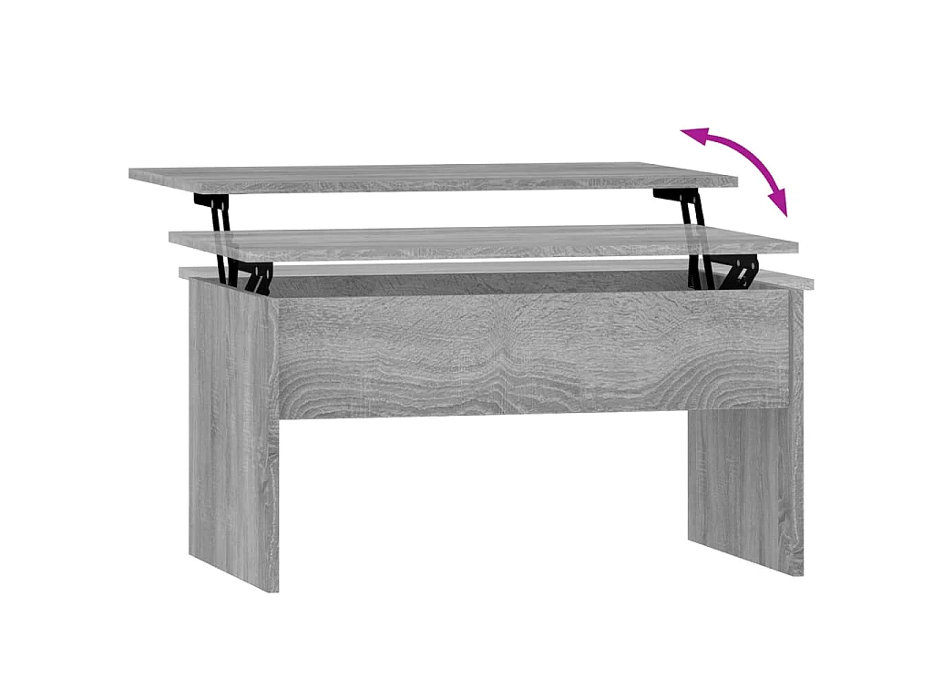 Tavolino Salotto Grigio Sonoma 80x50,5x41,5cm Legno Multistrato