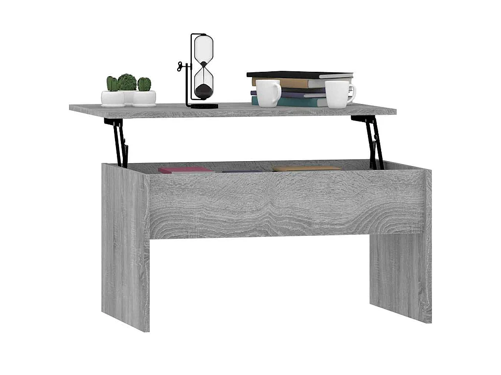 Tavolino Salotto Grigio Sonoma 80x50,5x41,5cm Legno Multistrato
