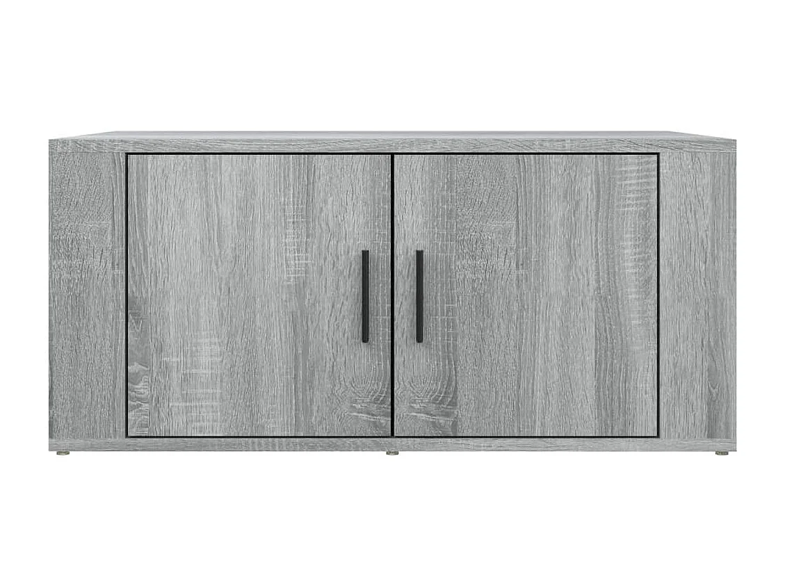 Salontafel 80x50x36 cm bewerkt hout grijs sonoma eikenkleurig