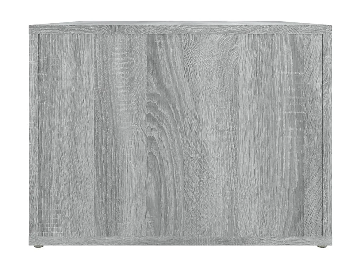 Salontafel 80x50x36 cm bewerkt hout grijs sonoma eikenkleurig