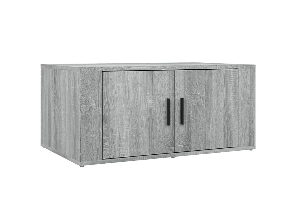 Salontafel 80x50x36 cm bewerkt hout grijs sonoma eikenkleurig