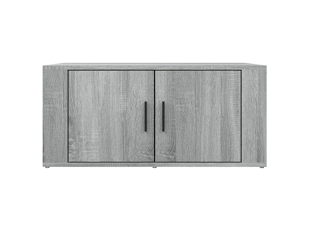 Salontafel 80x50x36 cm bewerkt hout grijs sonoma eikenkleurig