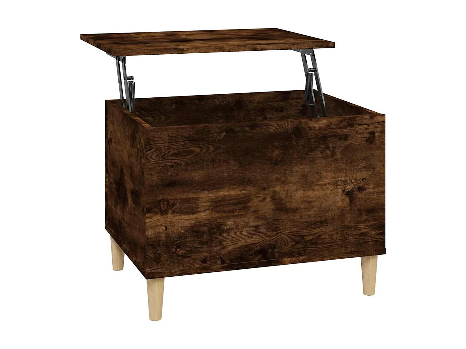 Tavolino da Salotto Rovere Fumo 60x44,5x45 cm Legno Multistrato