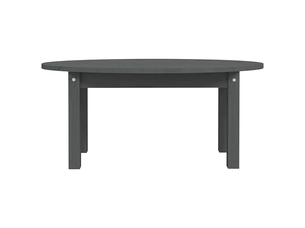 Salontafel 80x40x35 cm massief grenenhout grijs
