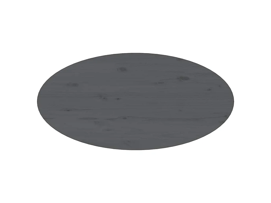 Mesa de centro de madera maciza de pino gris 80x40x35 cm