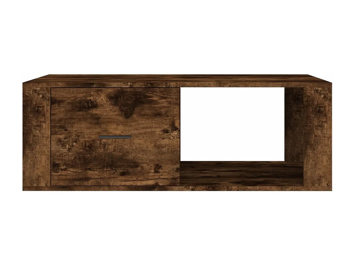 Salontafel 100x50,5x35 cm bewerkt hout gerookt eikenkleurig