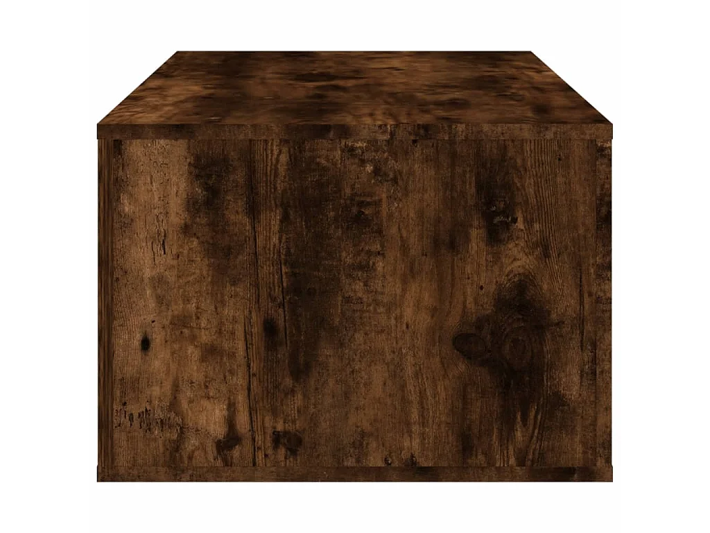 Table basse Chêne fumé 100x50,5x35 cm Bois d'ingénierie