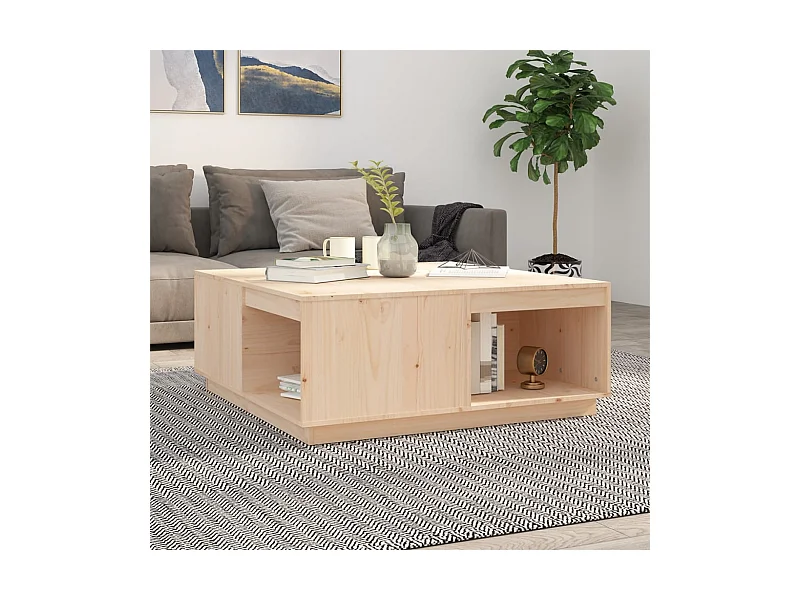 Table basse 100x101x40,5 cm Bois massif de pin