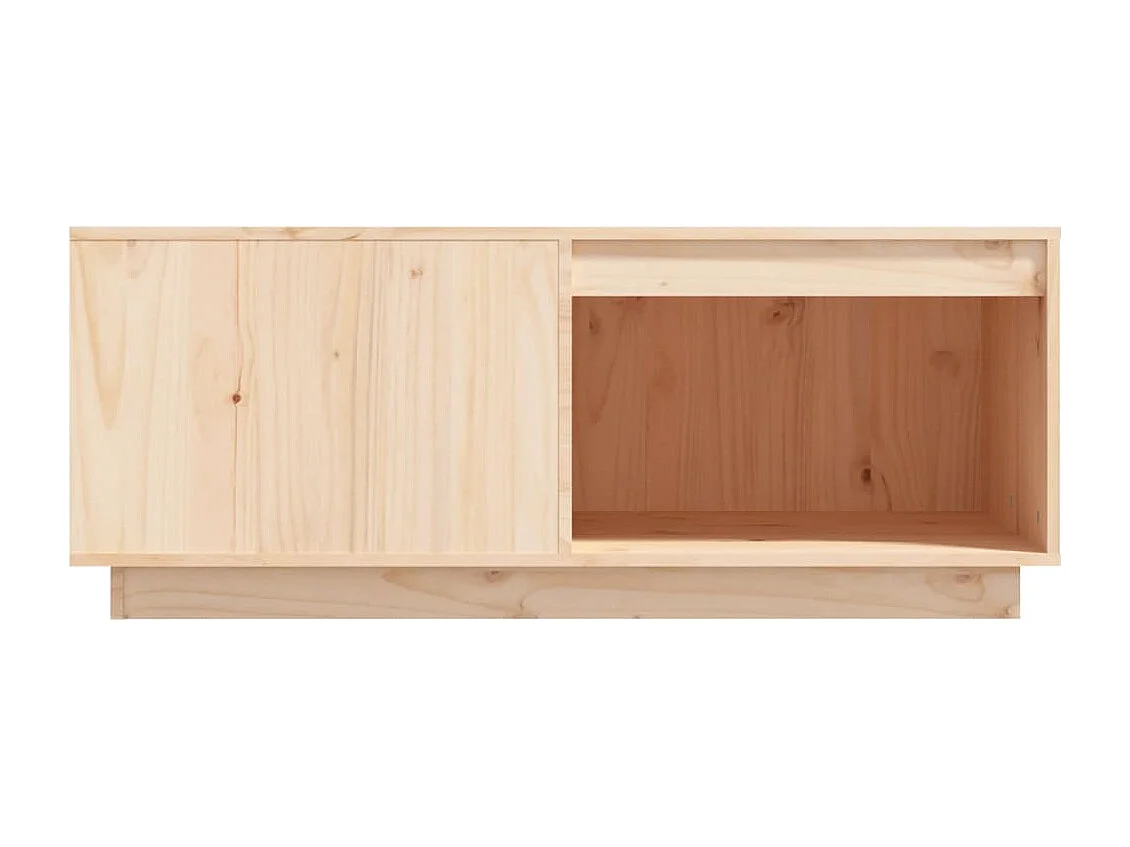 Mesa de centro 100x101x40,5 cm madeira de pinho maciça