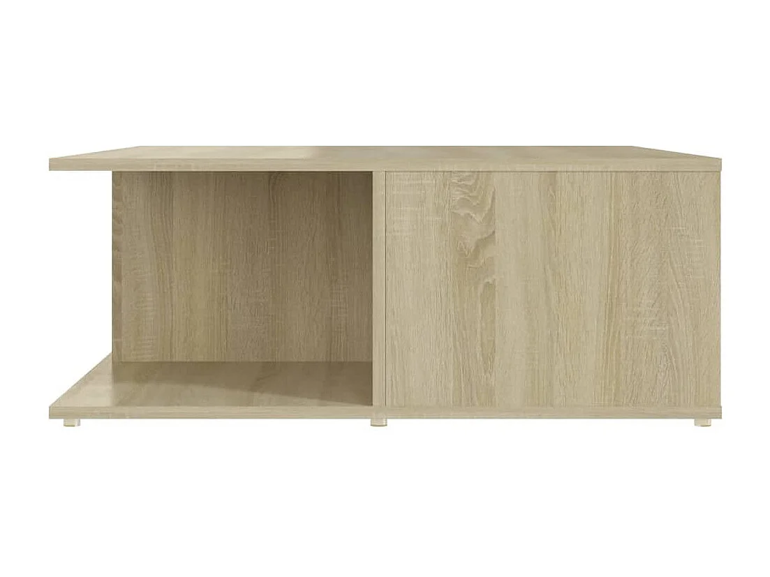 Salontafel 80x80x31 cm bewerkt hout sonoma eikenkleurig