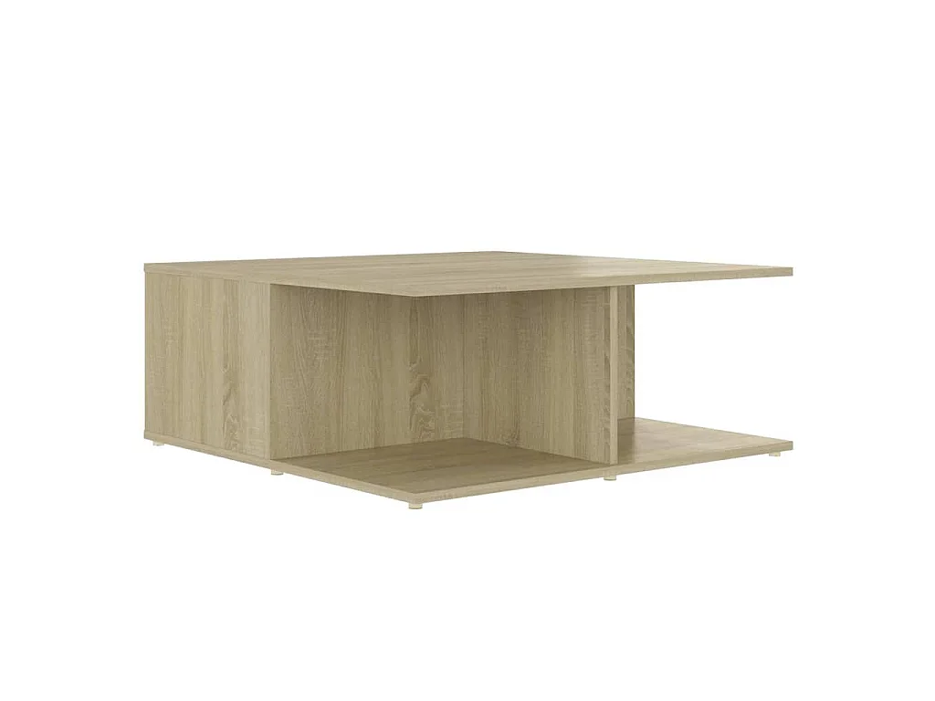 Tavolino da Salotto Rovere Sonoma 80x80x31 cm Legno Multistrato