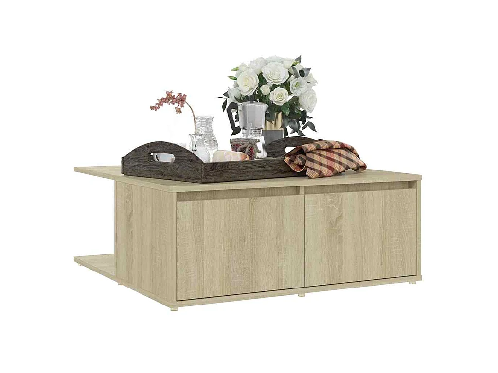 Couchtisch Sonoma-Eiche 80x80x31 cm Holzwerkstoff